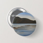 Het Calm Water van de Landschapskunst van Akyaka Ronde Button 5,7 Cm (Voorkant /achterkant)