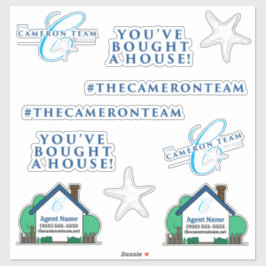 Het Cameron Team Die Custom-Cut Vinyl Stickers