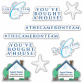 Het Cameron Team Die Custom-Cut Vinyl Stickers (Voorkant)