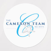 Het Cameron Team Logo Labels (Design 2)