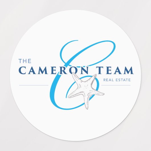 Het Cameron Team Logo Labels (Design 2)