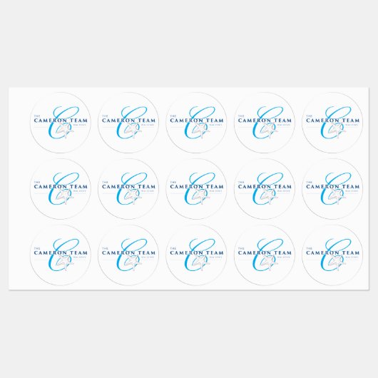 Het Cameron Team Logo Labels (Vel)