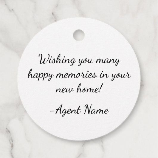 Het Cameron Team personaliseerde Bedankjes Labels (Achterkant)