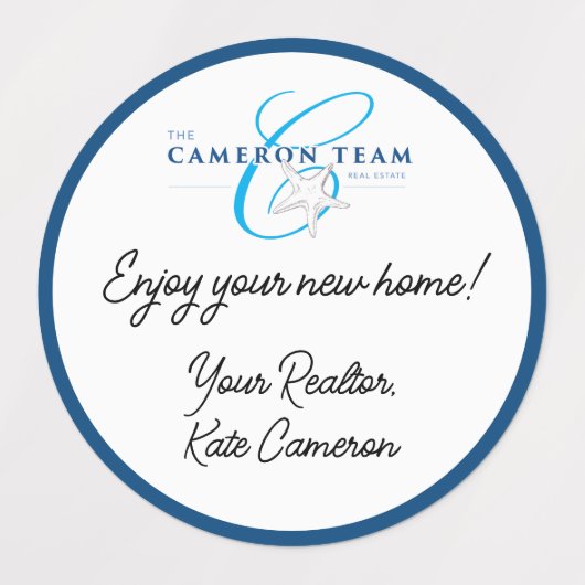 Het Cameron Team Waterdicht Dank u Stickers (Design 1)