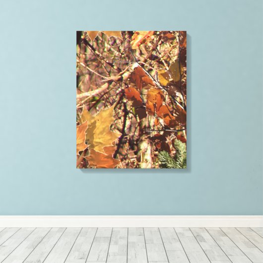Het Camouflage schilderen van Hunter past dit aan! Canvas Afdruk (Insitu (Houten vloer))