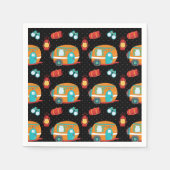 Het Camp van de zomer - kies uw achtergrondkleur Servet (Voorkant)