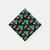 Het Camp van de zomer - kies uw achtergrondkleur Servet (Hoek)