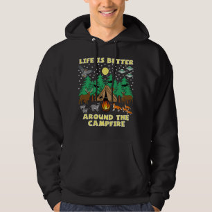 HET CAMPING-LEVEN IS BETER, grappige Camping met C Hoodie