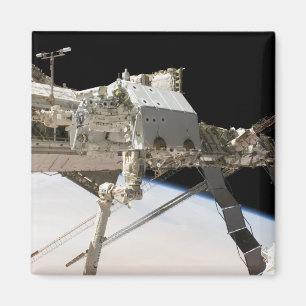 Het Canadese Dextre-roboticasysteem Magneet