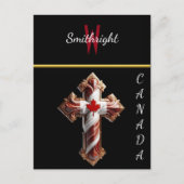 Het Canadese Kruis van Eenheid. Briefkaart (Voorkant)
