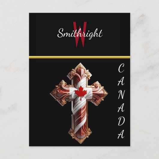 Het Canadese Kruis van Eenheid. Briefkaart (Voorkant)