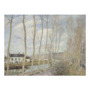 Het Canal du Loing bij Moret van Alfred Sisley Perfect Poster