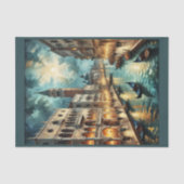 Het Canal Grande in Venetië bij nacht Tissuepapier (Voorkant)