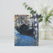 Het Canal Grande in Venetië door Edouard Manet Briefkaart (Staand voorkant)
