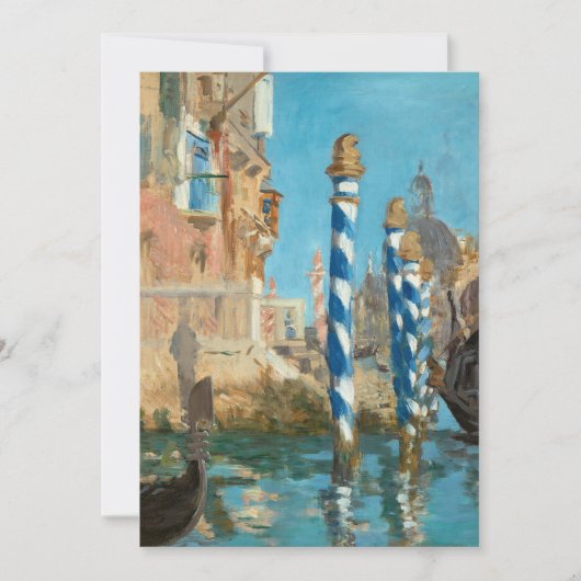 Het Canal Grande in Venise | Édouard Manet (Voorkant)