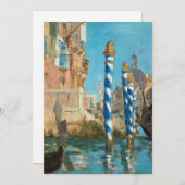Het Canal Grande in Venise | Édouard Manet (Voorkant / Achterkant)