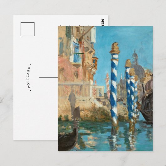 Het Canal Grande in Venise | Édouard Manet Briefkaart (Voorkant / Achterkant)