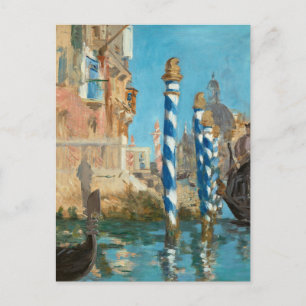 Het Canal Grande in Venise   Édouard Manet Briefkaart