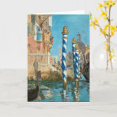 Het Canal Grande in Venise | Édouard Manet Kaart (Gele Bloem)