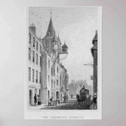 Het Canongate Tolbooth in Edinburgh Poster (Voorkant)