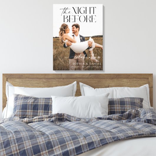 Het Canvas met de Ochtend Voor de Proefbruiloft (Insitu (Slaapkamer))