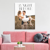 Het Canvas met de tekst 'De Nacht Voor het Proefdi Afdruk (Insitu (Woonkamer))