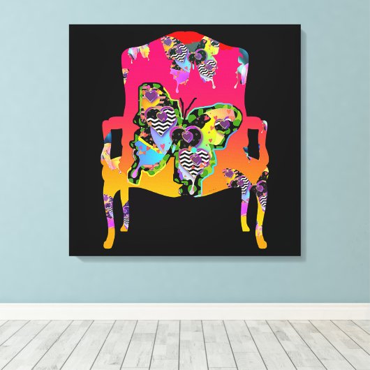 Het canvas van de Butterfly-stoel (Insitu (Houten vloer))