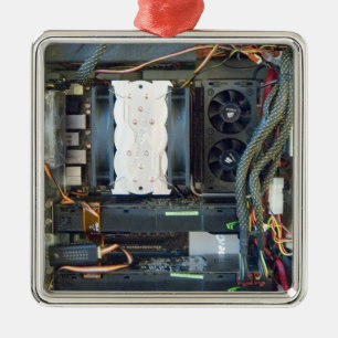 Het canvas van de computerapparatuur metalen ornament