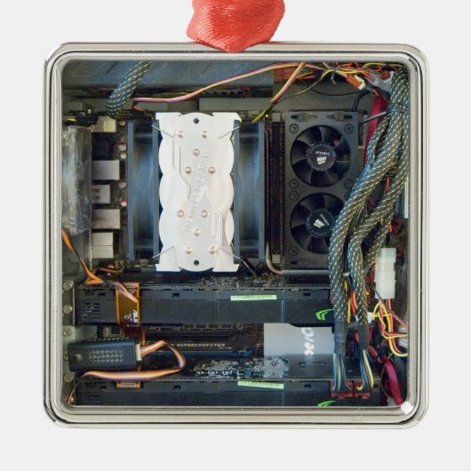 Het canvas van de computerapparatuur metalen ornament (Voorkant)