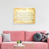 Het canvas van de Rol van de Bijbel Afdruk (Insitu (Woonkamer))