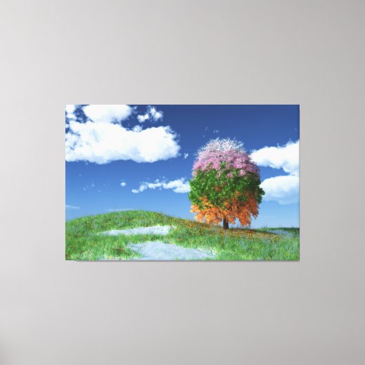 Het canvas van de Seizoenboom drukt Afdruk (Voorkant)