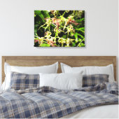 Het Canvas van orchideeën Afdruk (Insitu (Slaapkamer))
