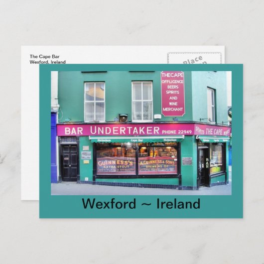 Het Cape Irish Pub-Briefkaart Briefkaart (Voorkant / Achterkant)