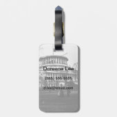 Het Capitol-gebouw in Washington D.C. Bagagelabel (Achterkant verticaal)