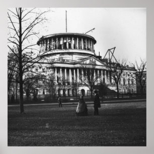 Het Capitol-gebouw in Washington D.C. Poster