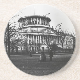 Het Capitol-gebouw in Washington D.C. Zandsteen Onderzetter