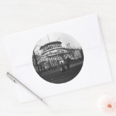 Het Capitol-gebouw in Washington DC. Ronde Sticker (Envelop)