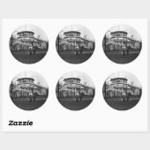 Het Capitol-gebouw in Washington DC. Ronde Sticker (Vel)