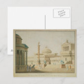 Het Capitol, het vastgestelde ontwerp voor 'Titus' Briefkaart (Voorkant / Achterkant)