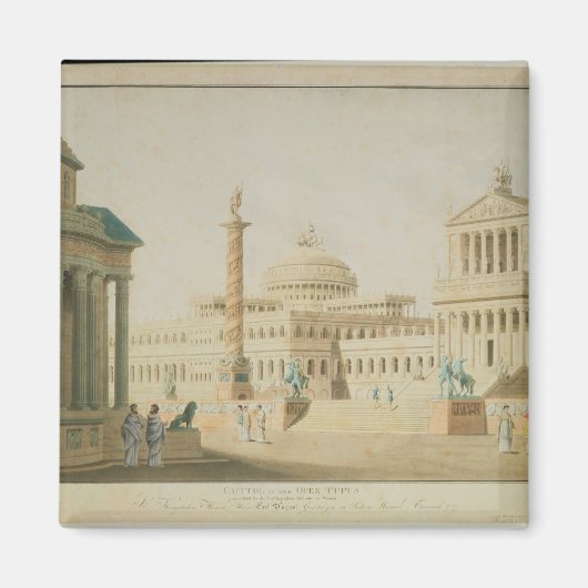 Het Capitol, het vastgestelde ontwerp voor 'Titus' Magneet (Voorkant)