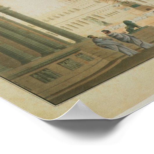 Het Capitol, het vastgestelde ontwerp voor 'Titus' Poster (Hoek)