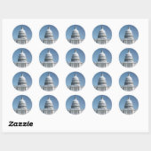 Het Capitool Dome Ronde Sticker (Vel)