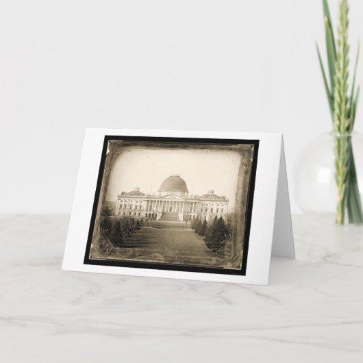 Het Capitool gelijkstroom Daguerreotype 1846 van Kaart (Voorkant)