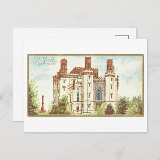 Het Capitool in Baton Rouge, Louisiana, Briefkaart (Voorkant / Achterkant)