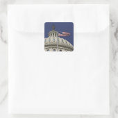 Het Capitool in de Verenigde Staten, Washington, D Vierkante Sticker (Tas)