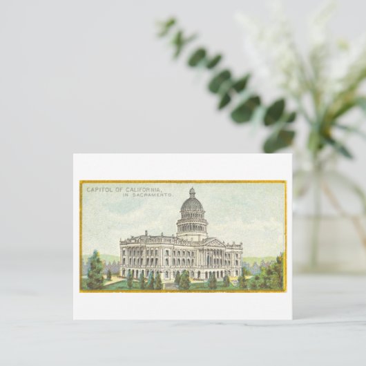 Het Capitool in Sacramento, Californië, Briefkaart (Staand voorkant)