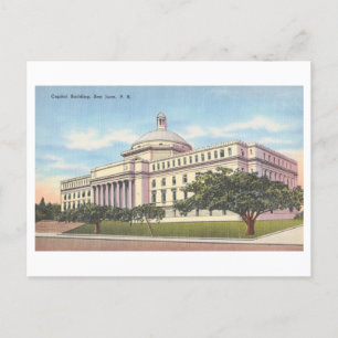 Het Capitool in San Juan, Puerto Rico, Vintage Briefkaart