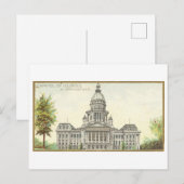 Het Capitool in Springfield, Illinois Briefkaart (Voorkant / Achterkant)