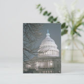 Het Capitool van de Verenigde Staten in winterjurk Briefkaart (Staand voorkant)