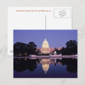 Het Capitool van de Verenigde Staten, Washington D Briefkaart (Voorkant / Achterkant)